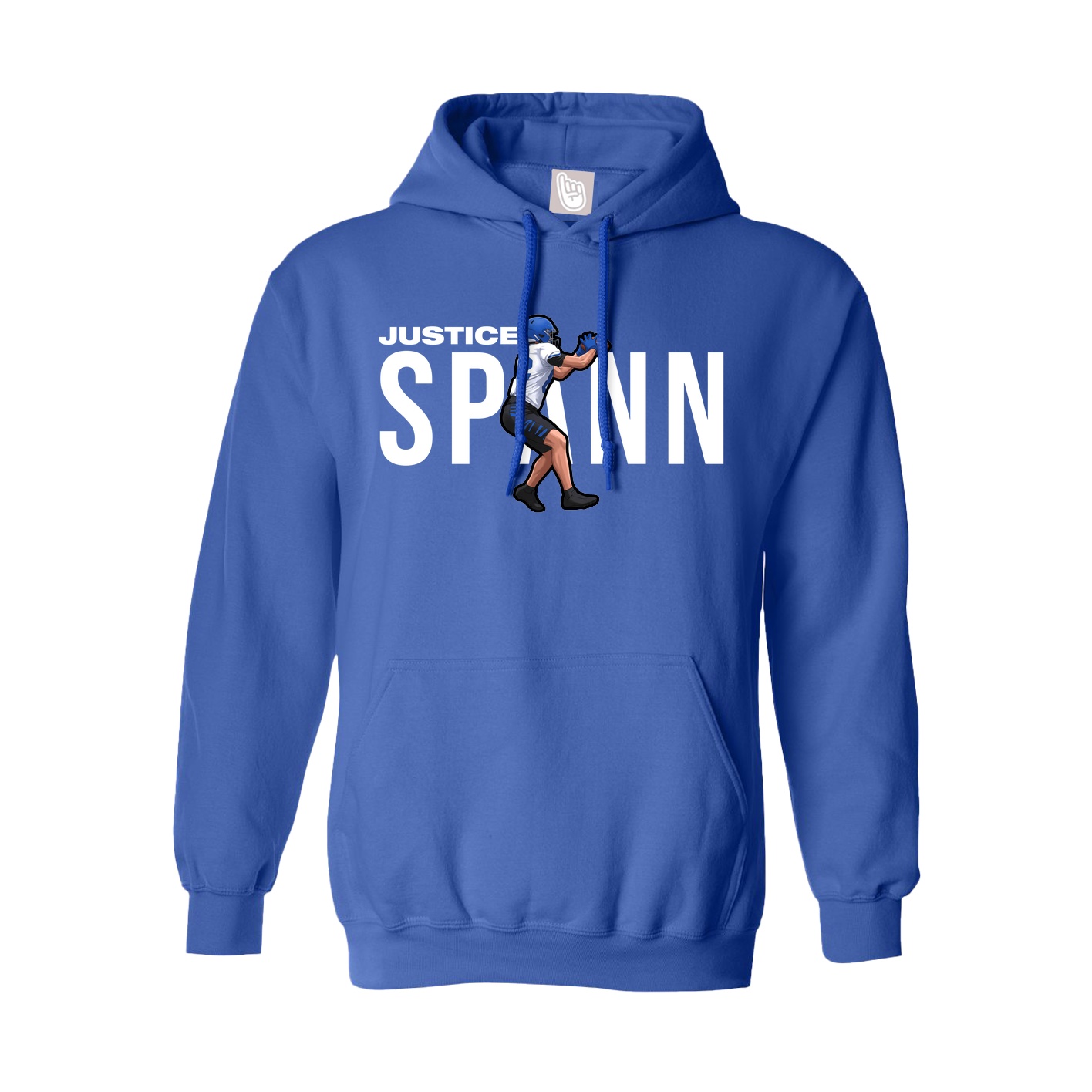 Youth Hoodie — Player Name in Royal
