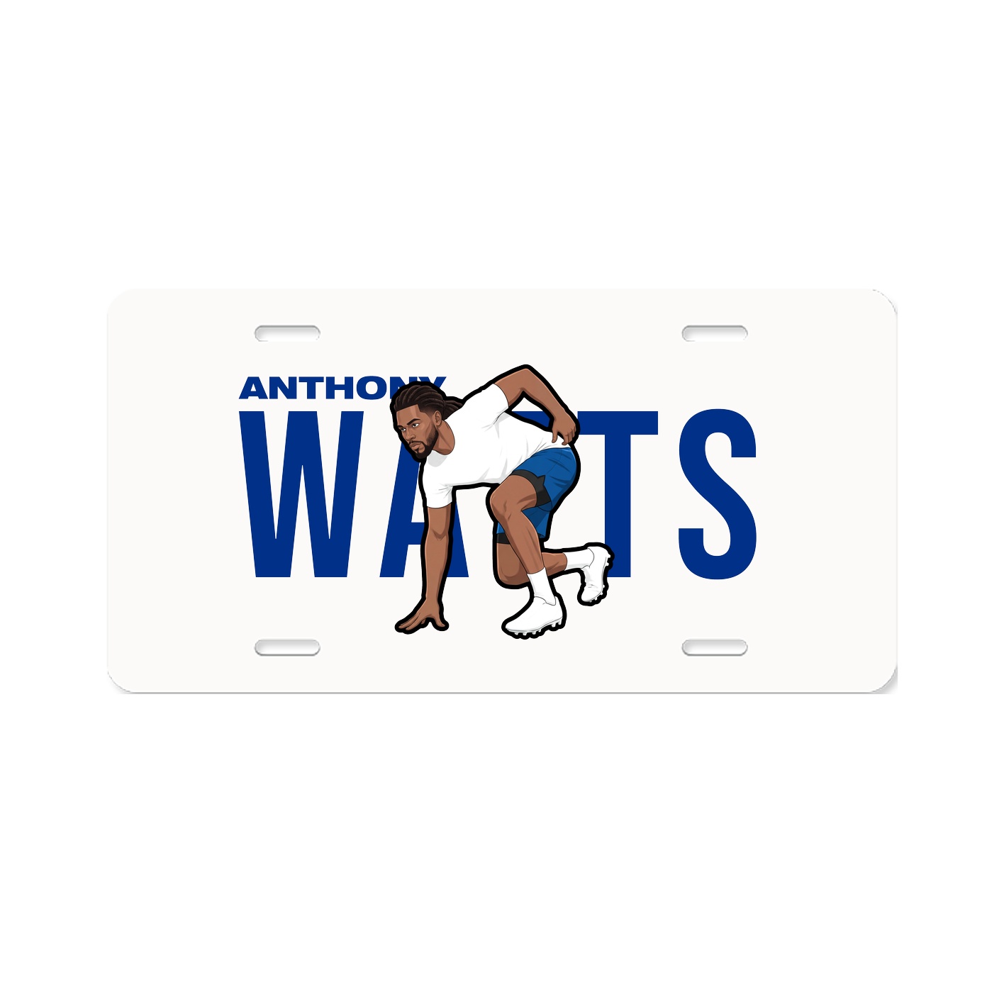 License Plate — Player Name in Classic