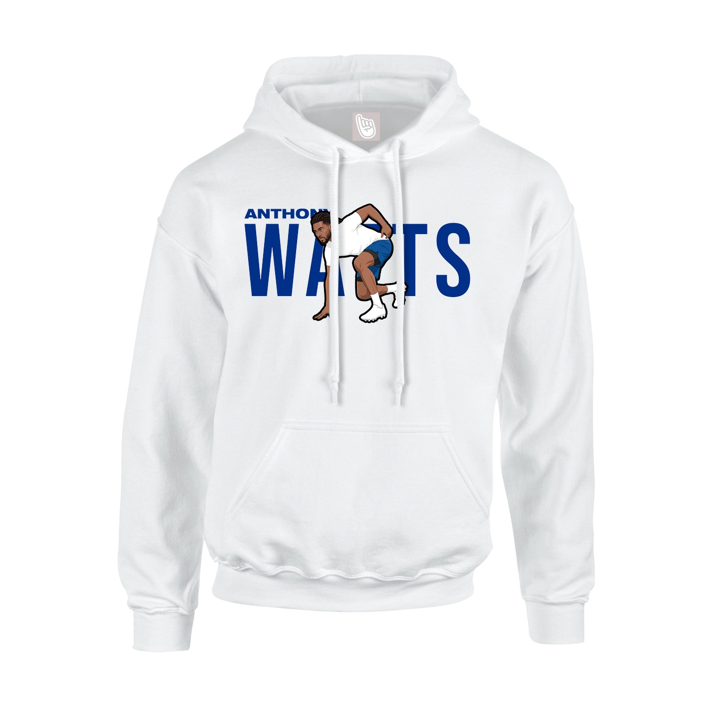 Youth Hoodie — Player Name in White