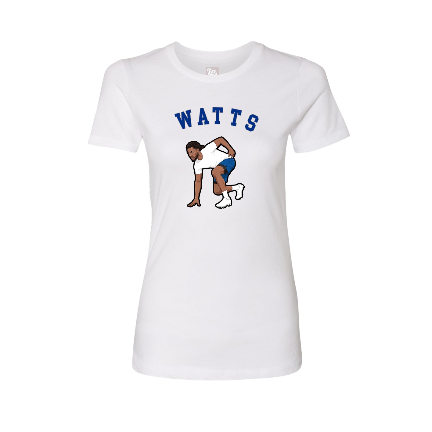 Fitted Women's Tee — Shirsey Arch in White