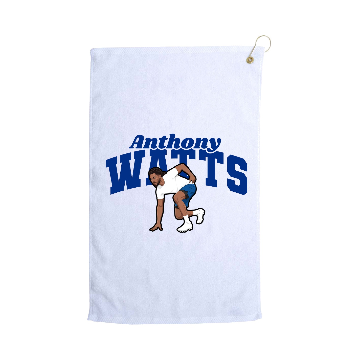 Golf Towel — Signature Arch in White