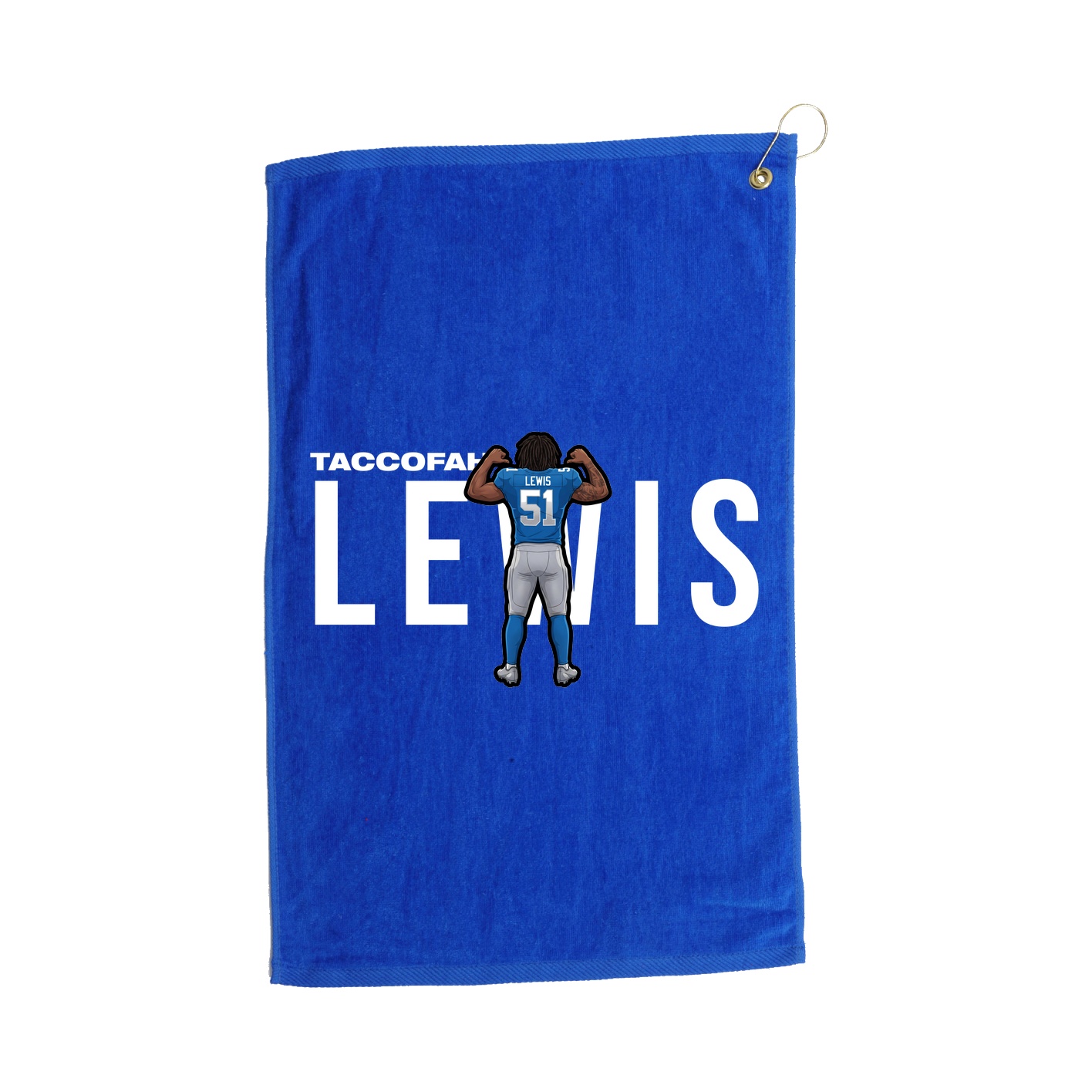 Golf Towel — Player Name in Royal