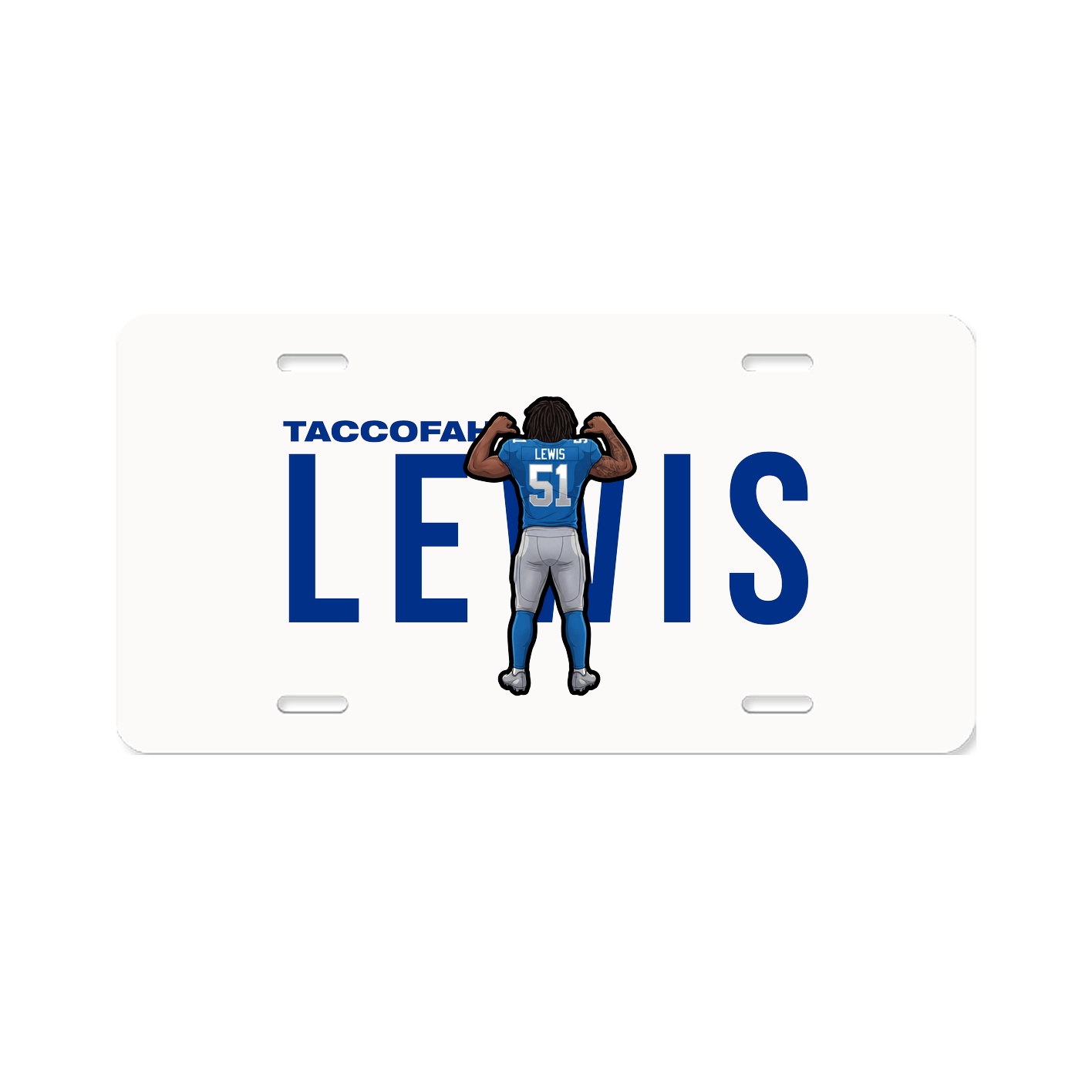 License Plate — Player Name in Classic