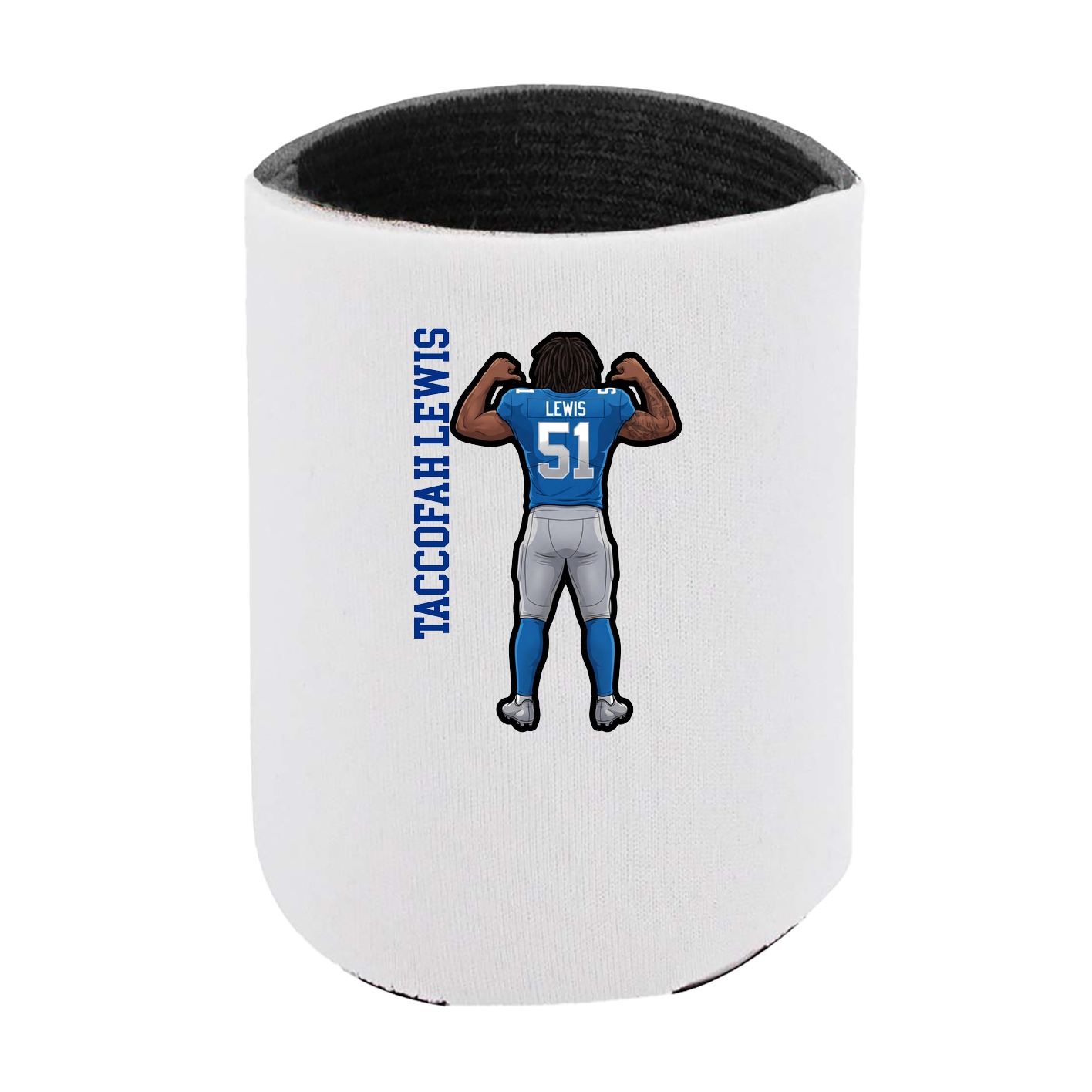 Can Holder — Name Vertical in White