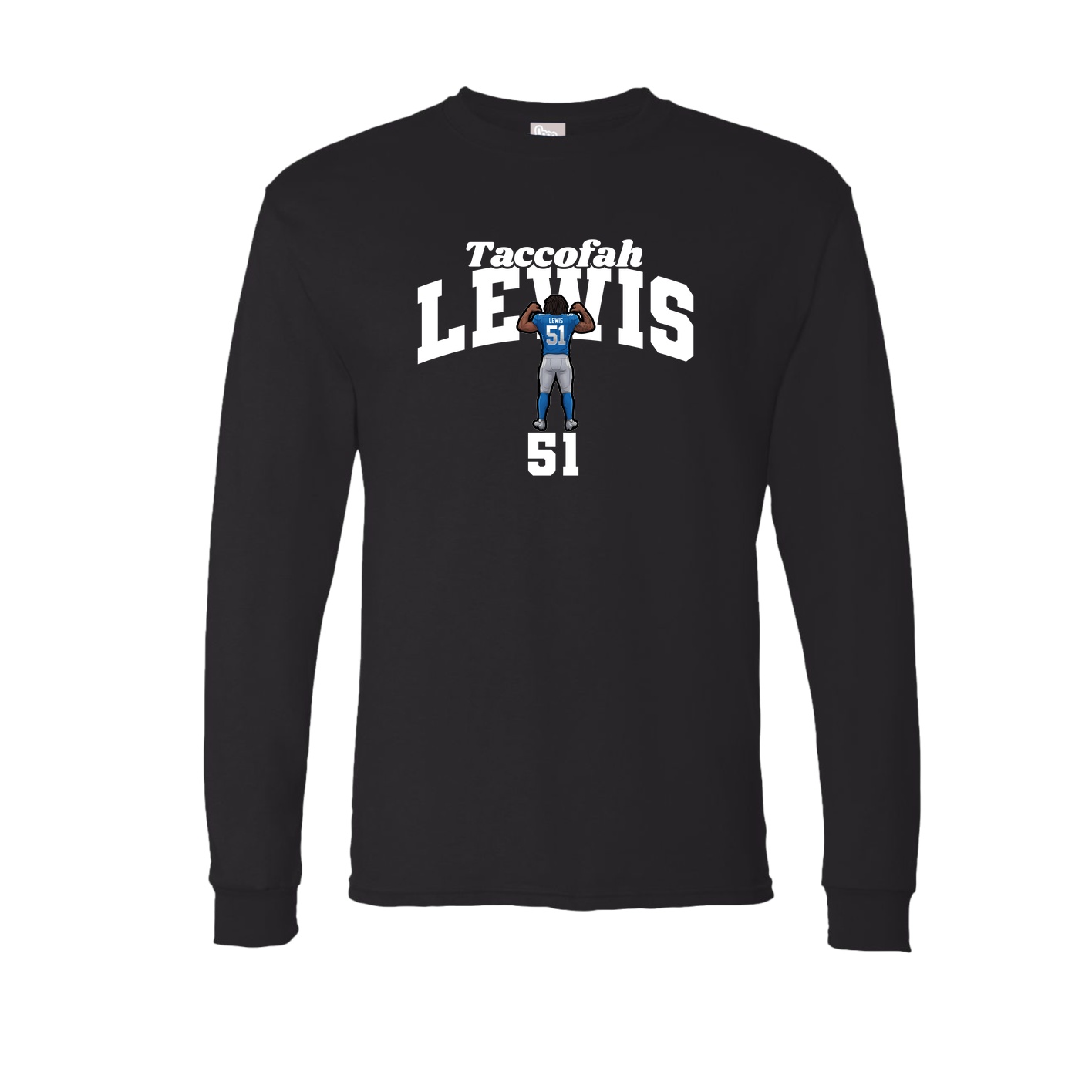 Long Sleeve Tee — Signature Arch in Black