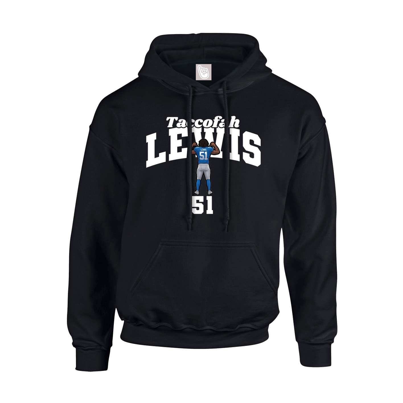 Youth Hoodie — Signature Arch in Black