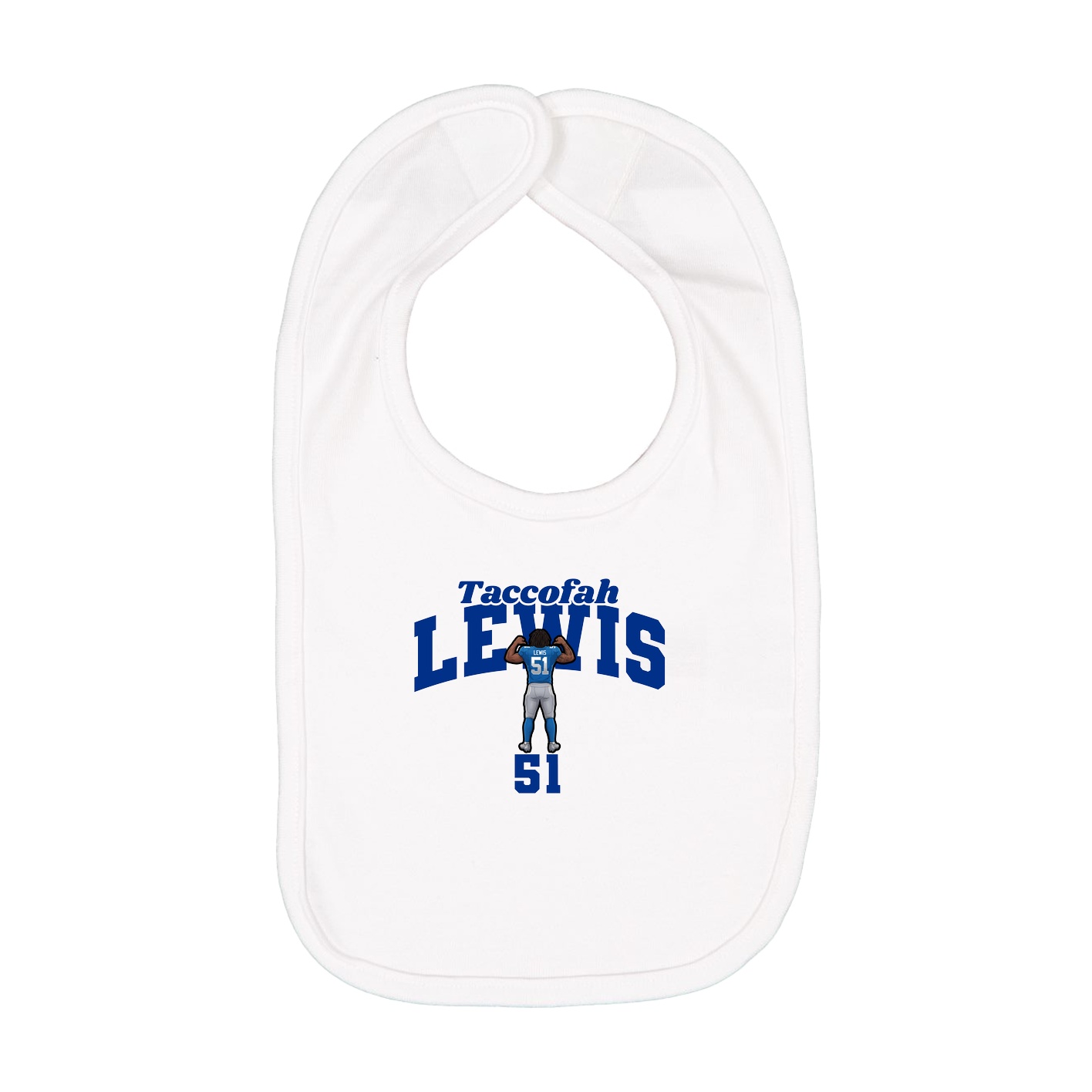 Infant Bib — Signature Arch in White