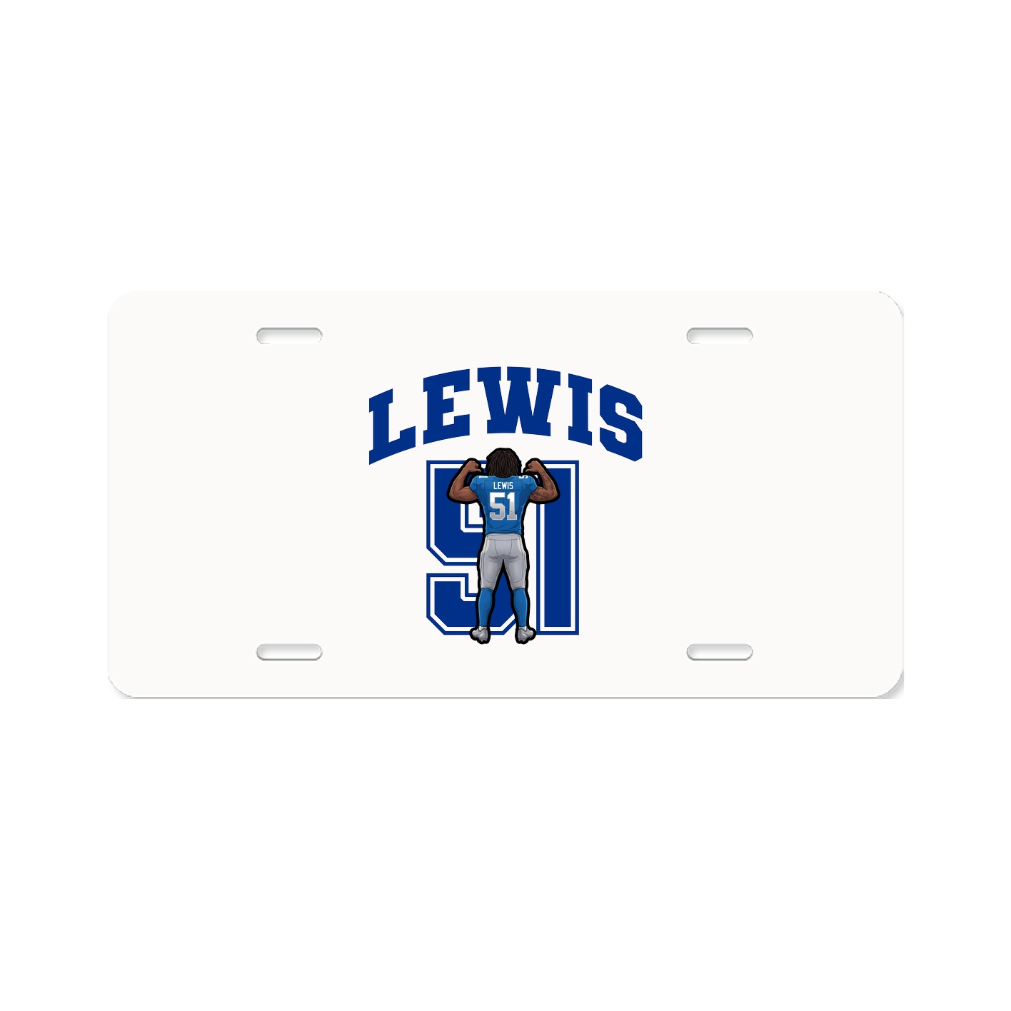 License Plate — Number in Classic
