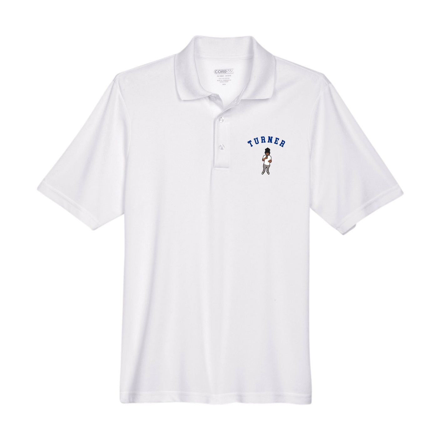 Performance Polo — Shirsey Arch in White
