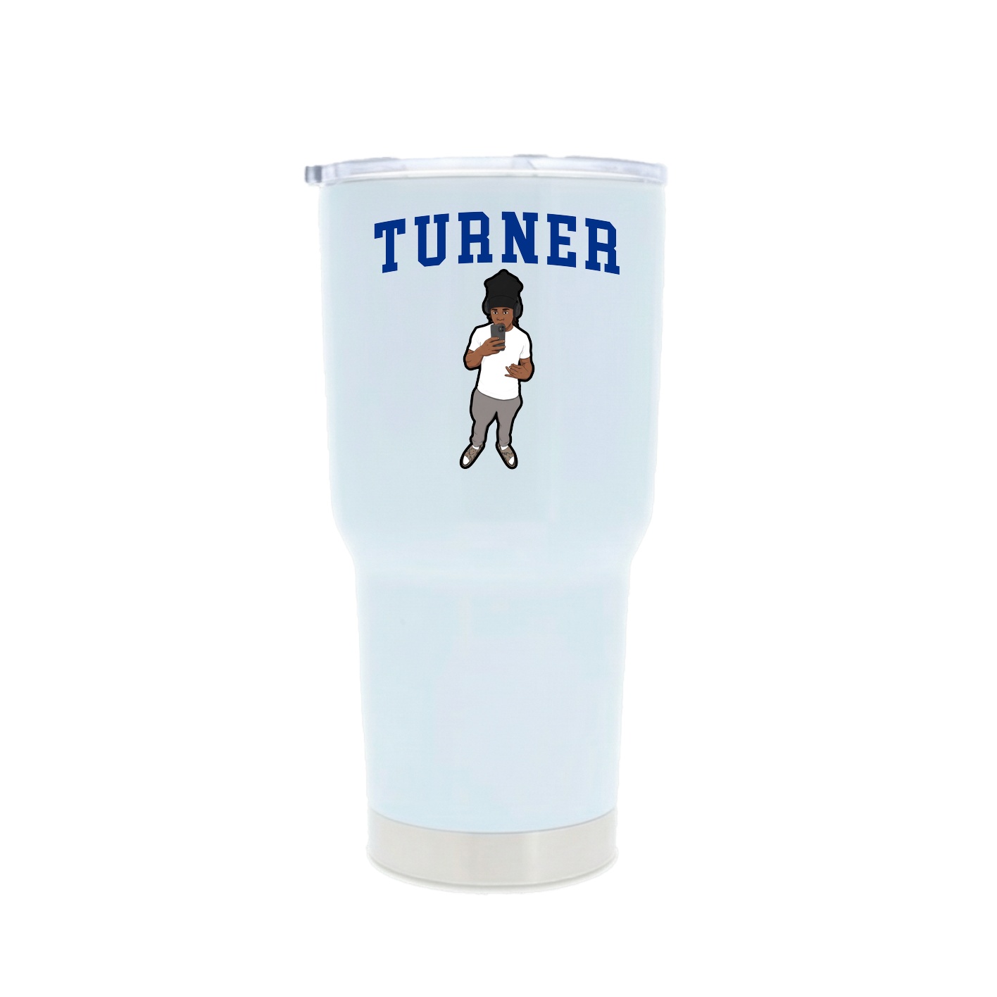30oz Stainless Steel Tumbler — Shirsey in White