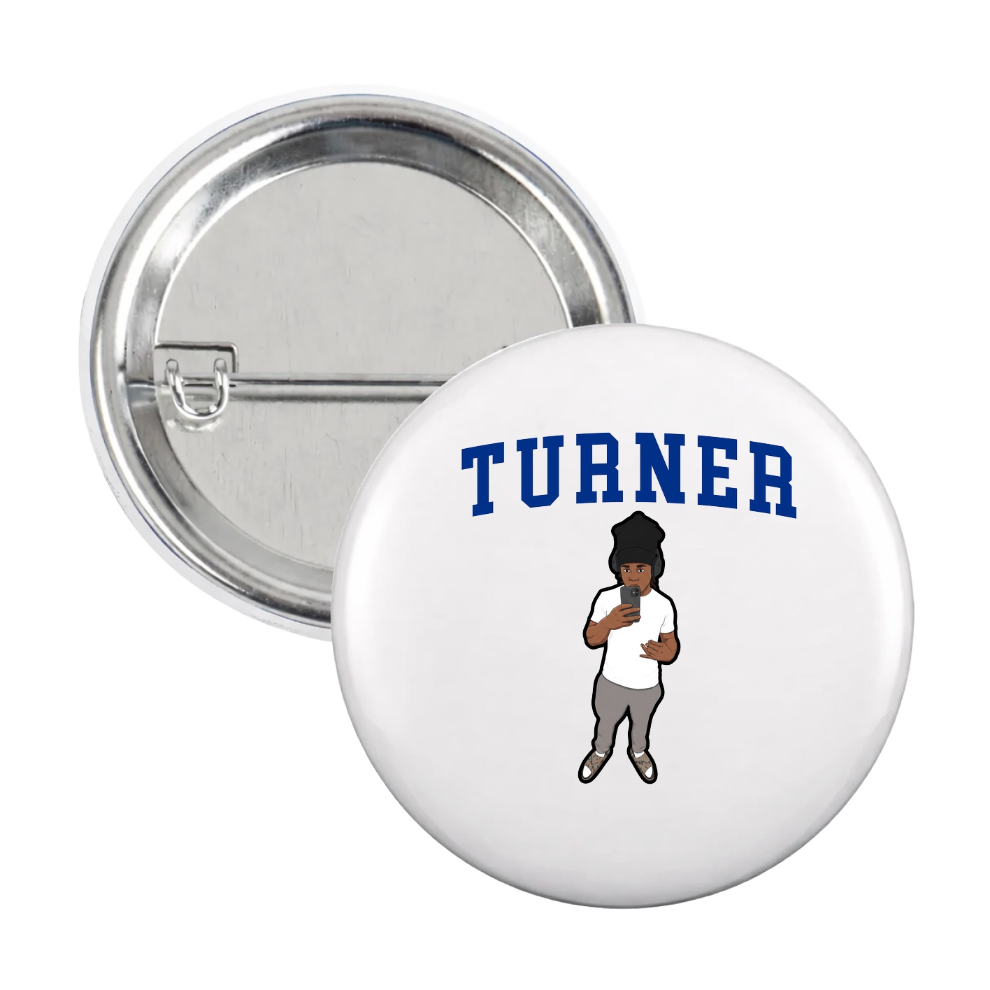Game Day Button — Shirsey in White