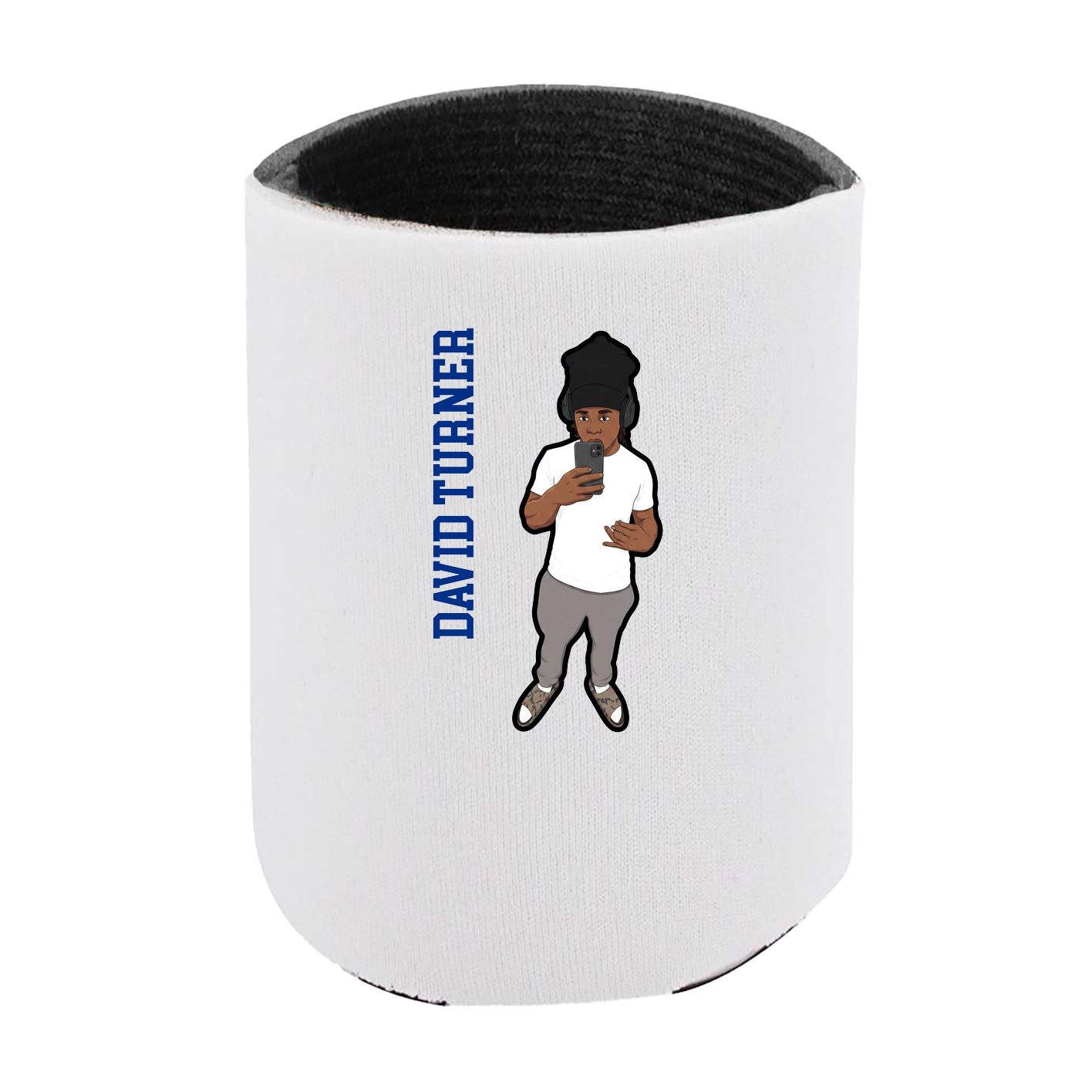 Can Holder — Name Vertical in White