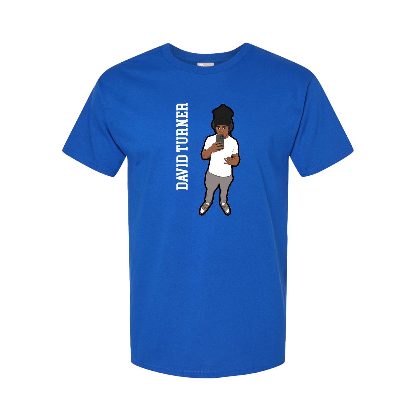 Tee — Name Vertical in Royal