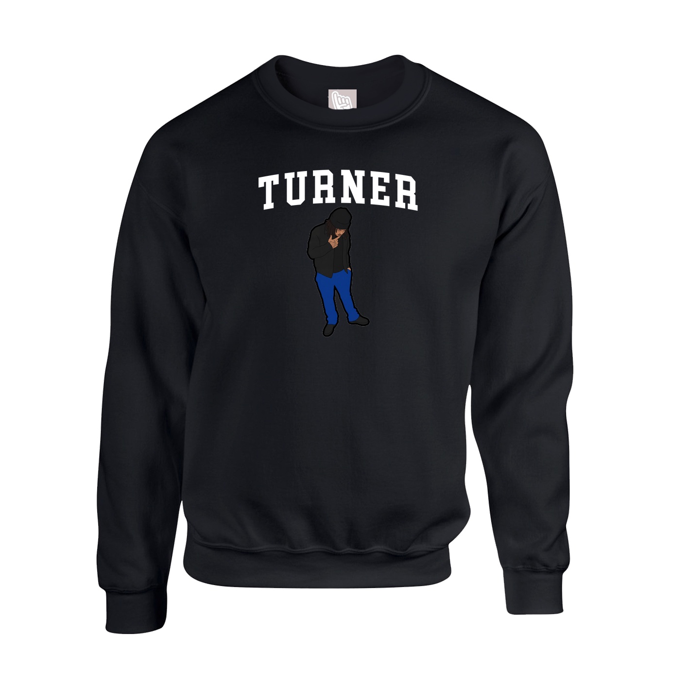 Fleece Crew — Shirsey in Black