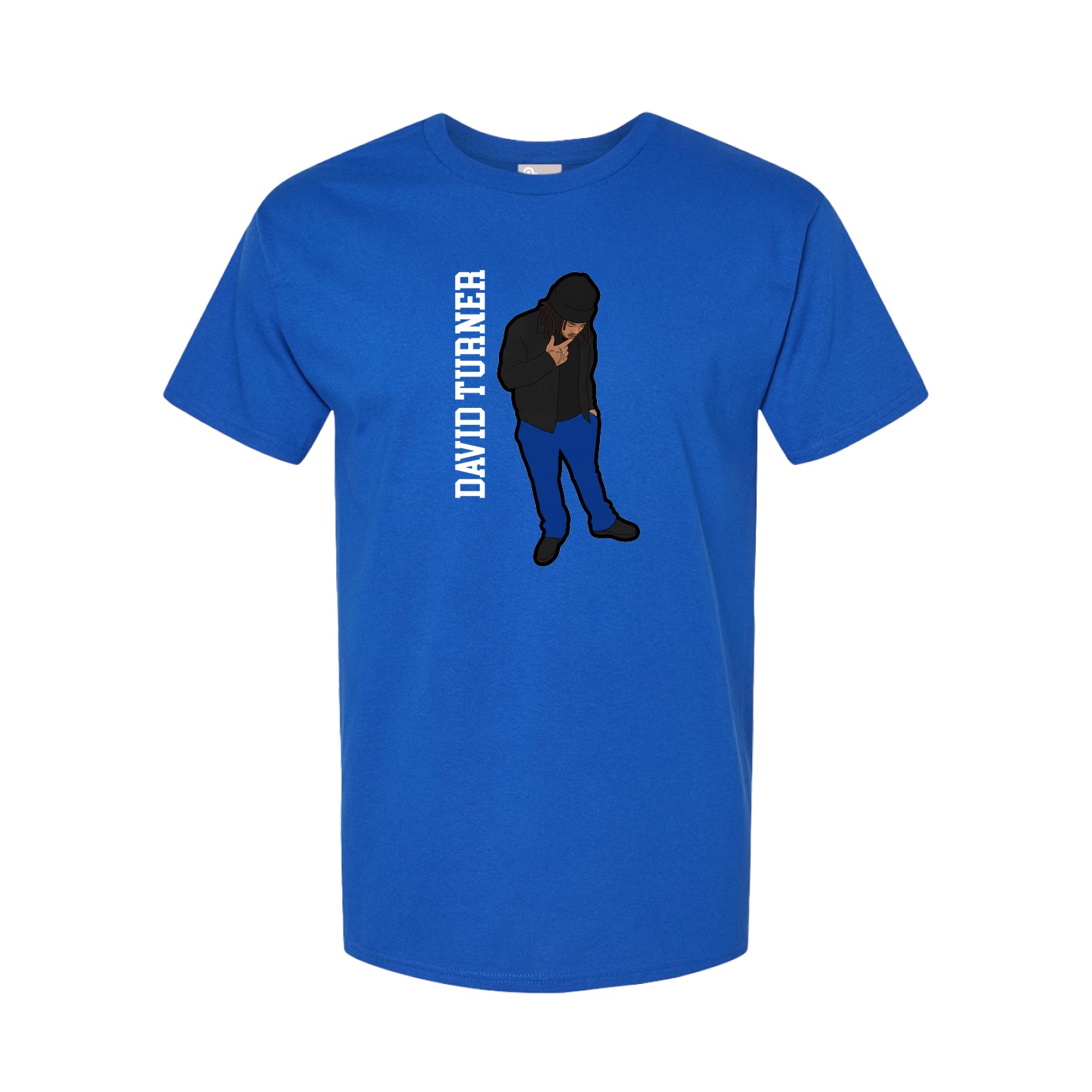 Tee — Name Vertical in Royal