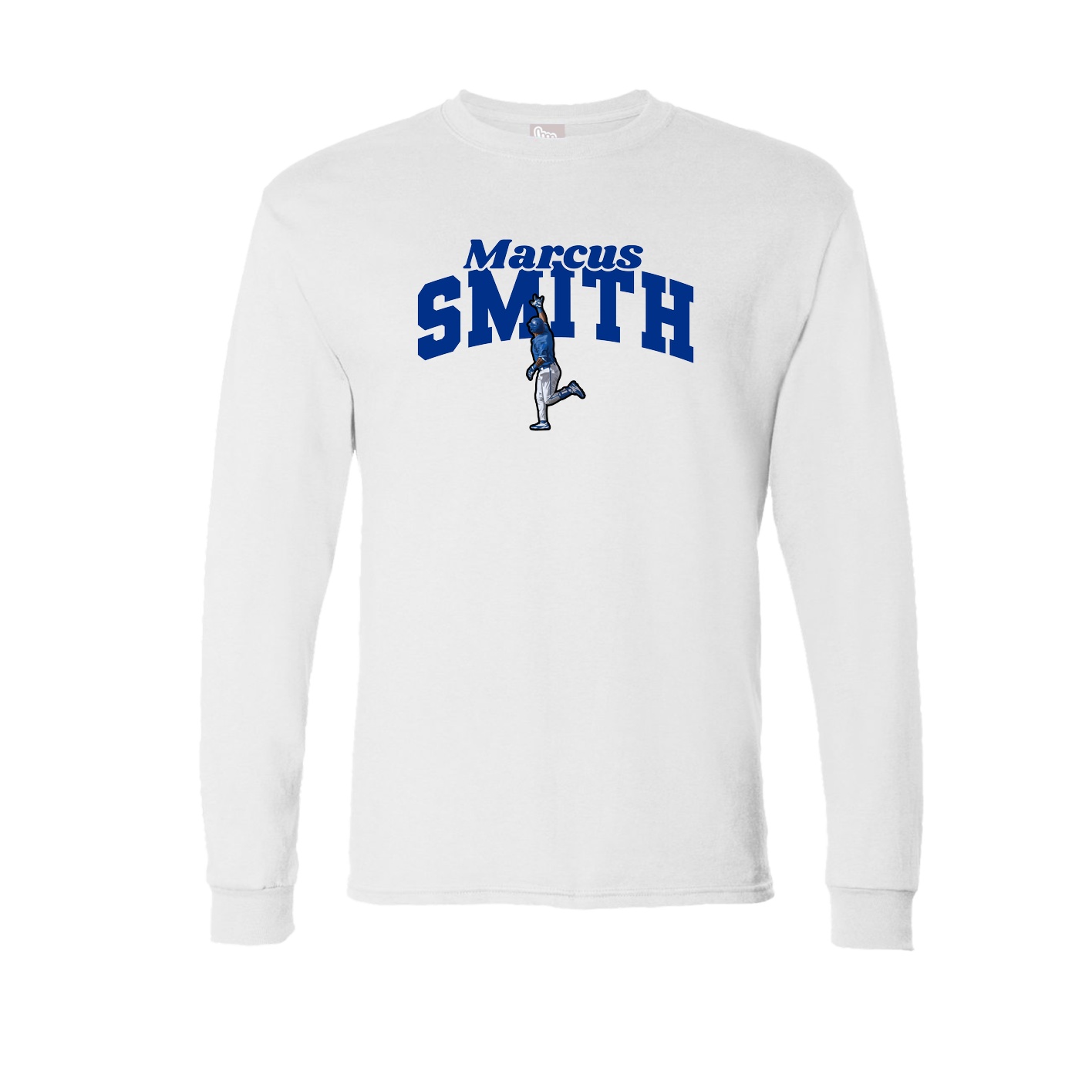 Long Sleeve Tee — Signature Arch in White