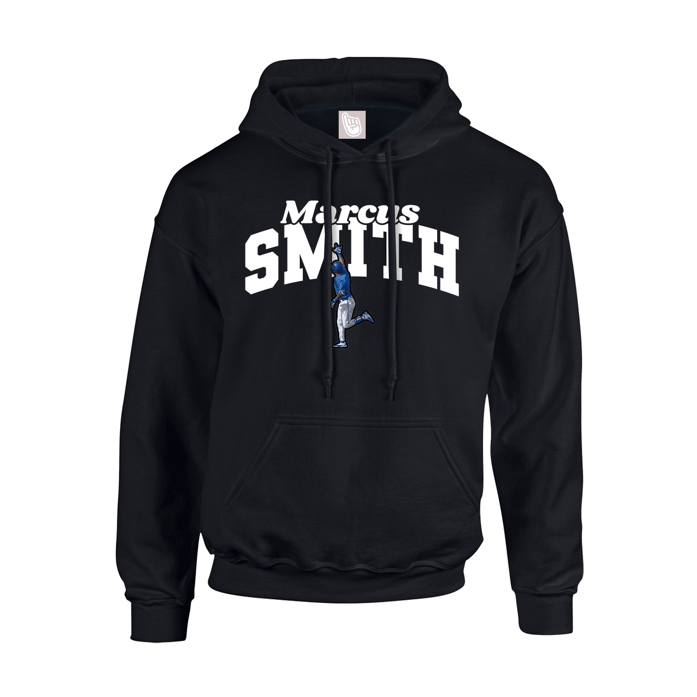 Youth Hoodie — Signature Arch in Black