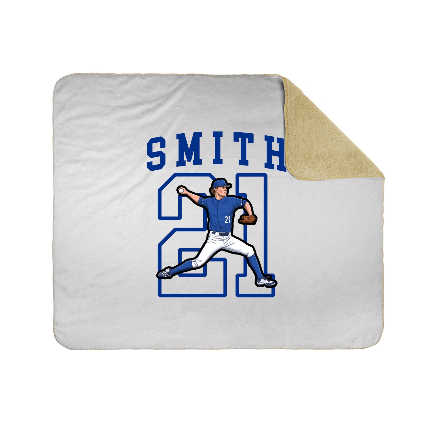 Throw Blanket — Shirsey in White