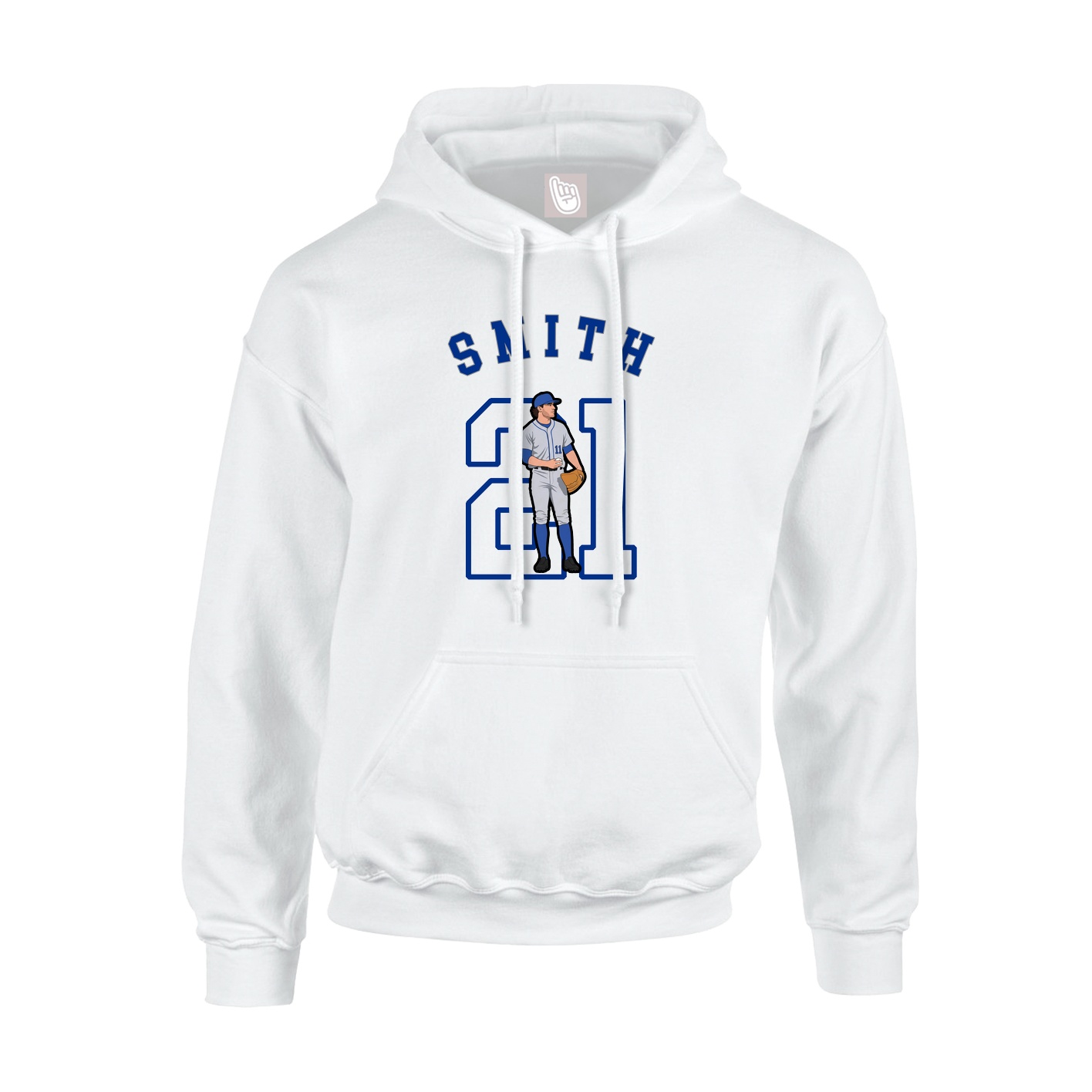 Youth Hoodie — Shirsey Arch in White