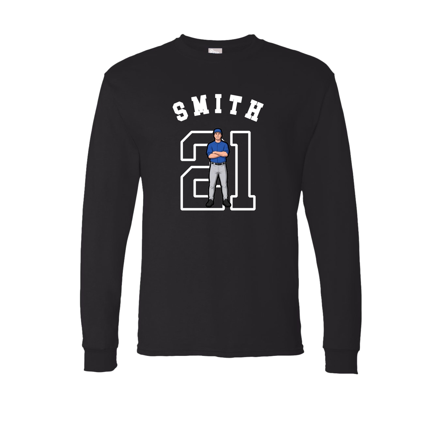 Long Sleeve Tee — Shirsey Arch in Black