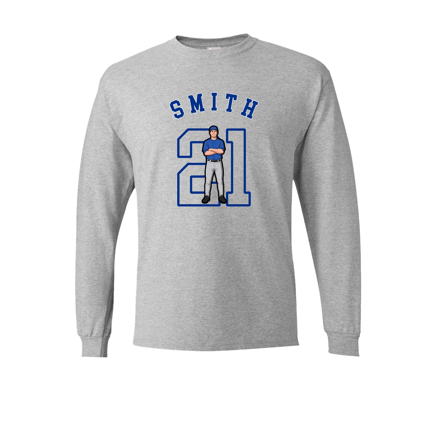 Long Sleeve Tee — Shirsey Arch in Grey