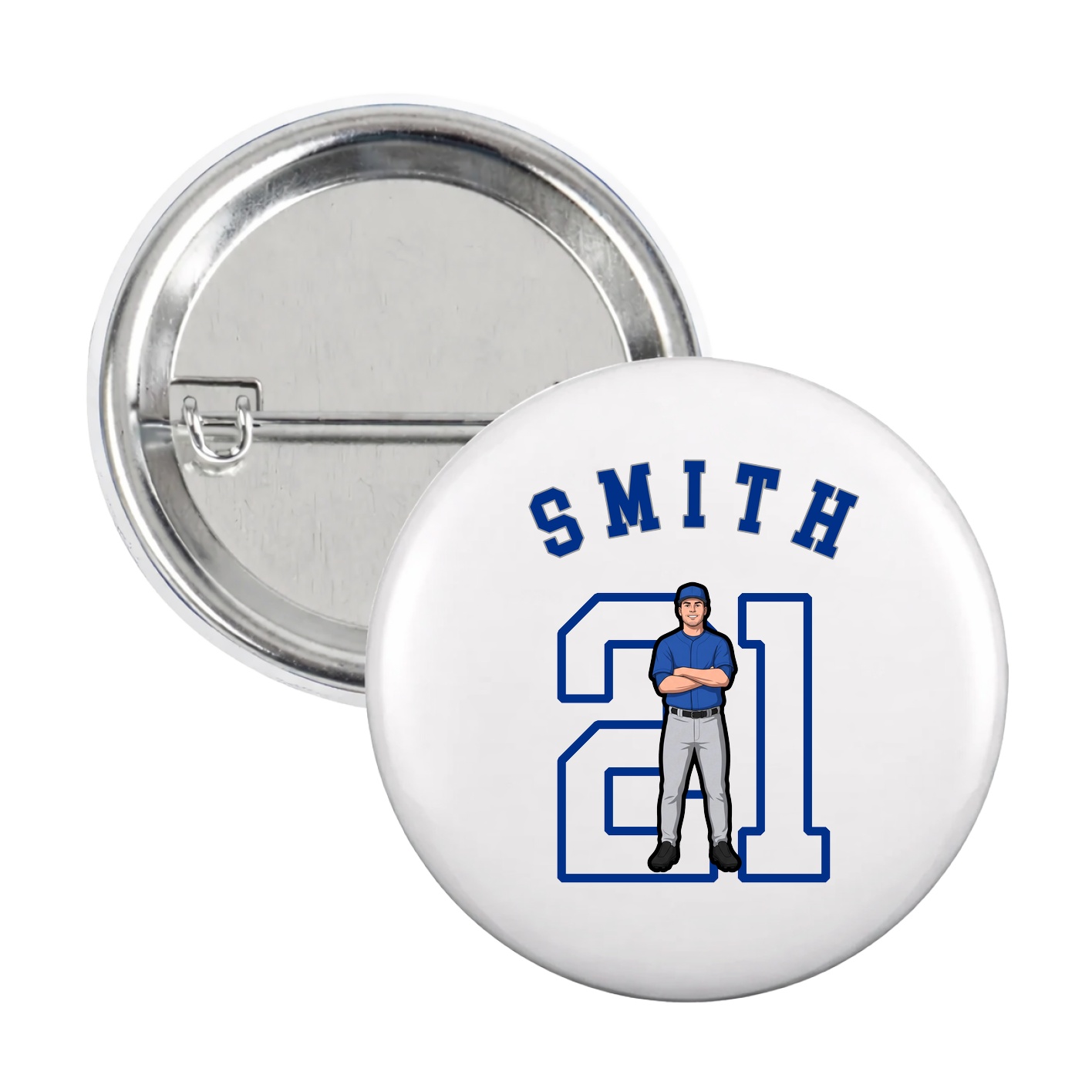 Game Day Button — Shirsey Arch in White