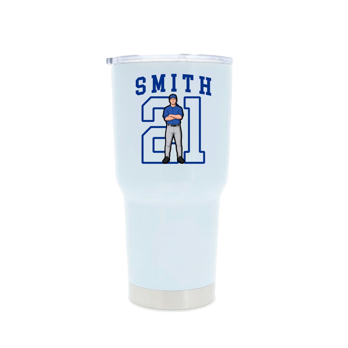 30oz Stainless Steel Tumbler — Shirsey in White