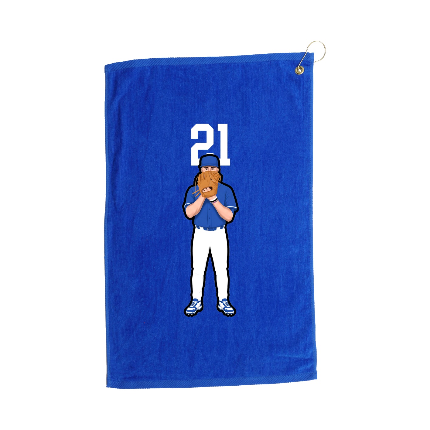 Golf Towel — Number Top in Royal