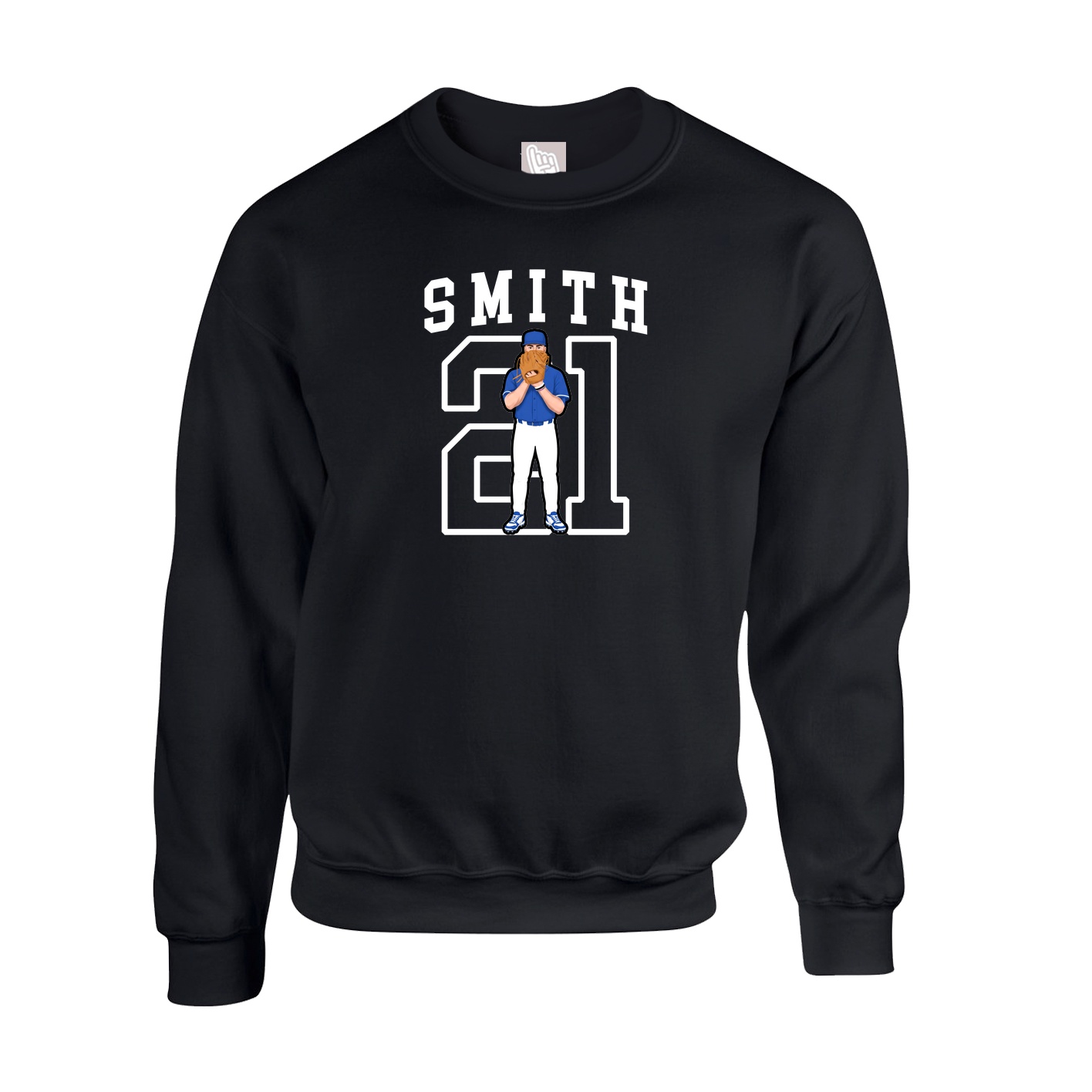 Fleece Crew — Shirsey in Black