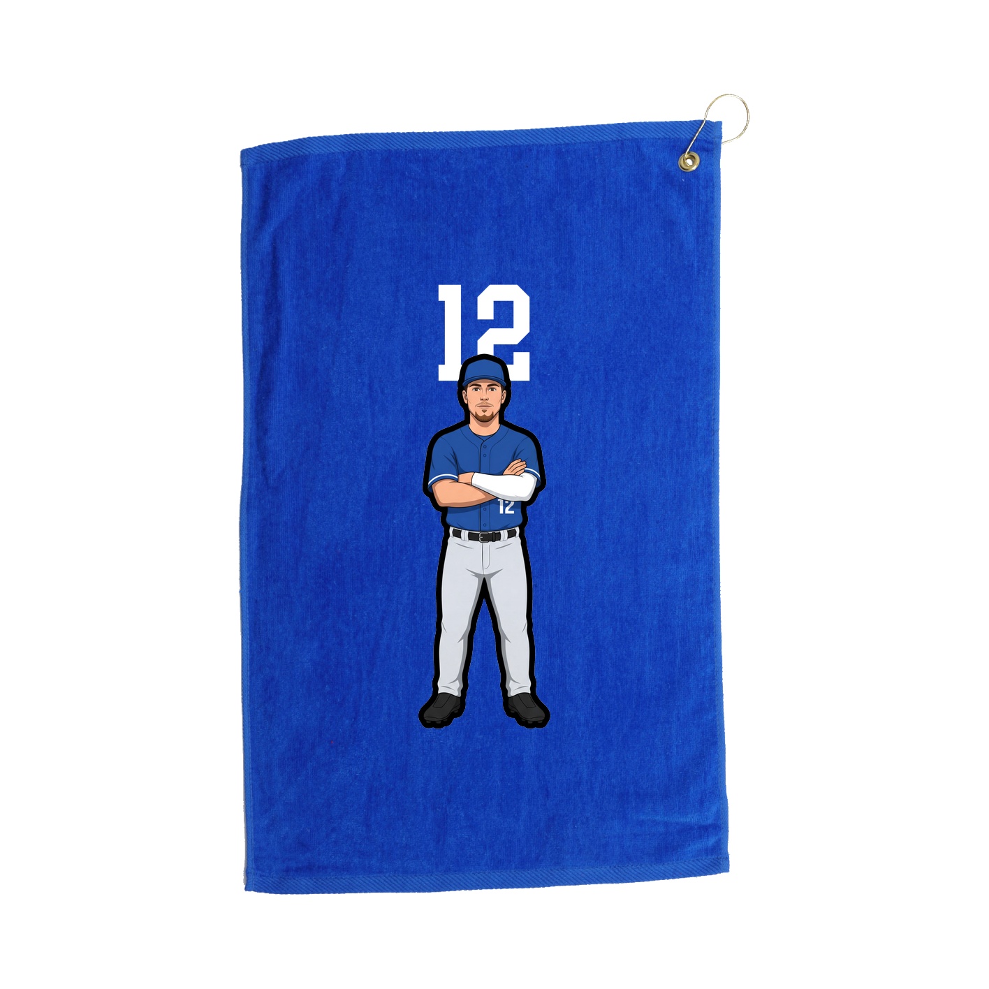 Golf Towel — Number Top in Royal