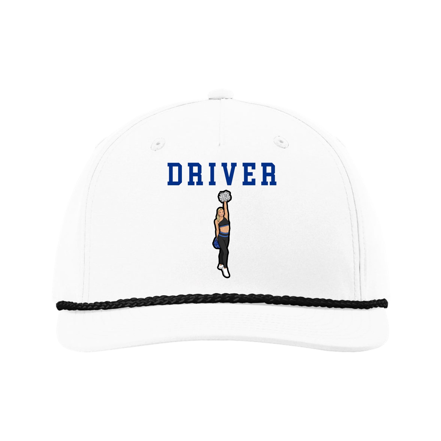 Five-Panel Classic Rope Cap — Shirsey in White