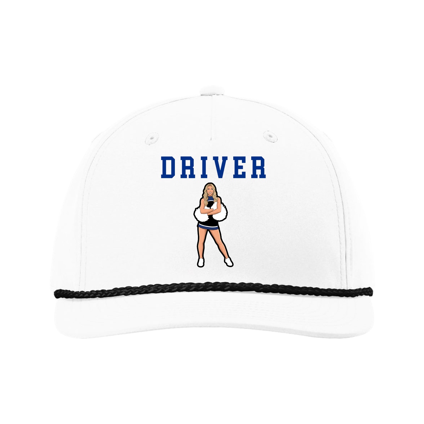 Five-Panel Classic Rope Cap — Shirsey in White
