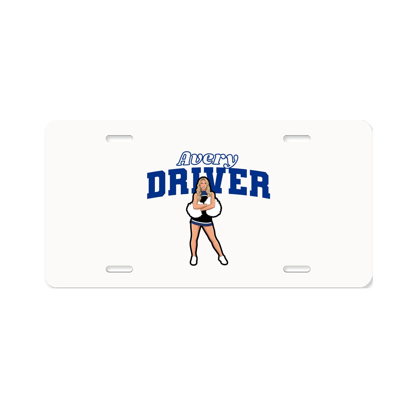 License Plate — Name Arch in Classic