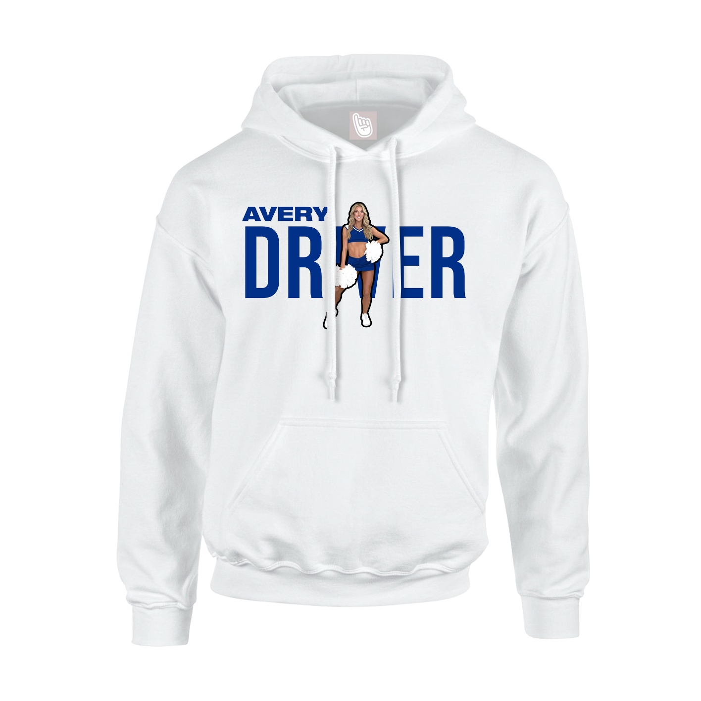 Hoodie — Player Name in White