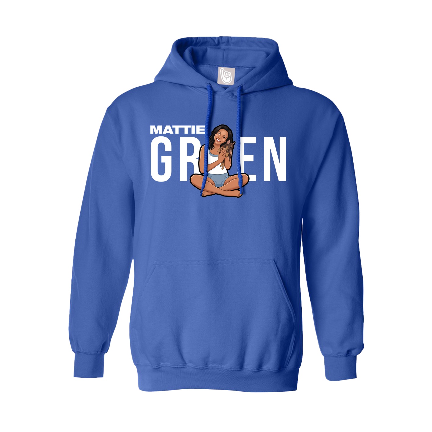 Hoodie — Player Name in Royal