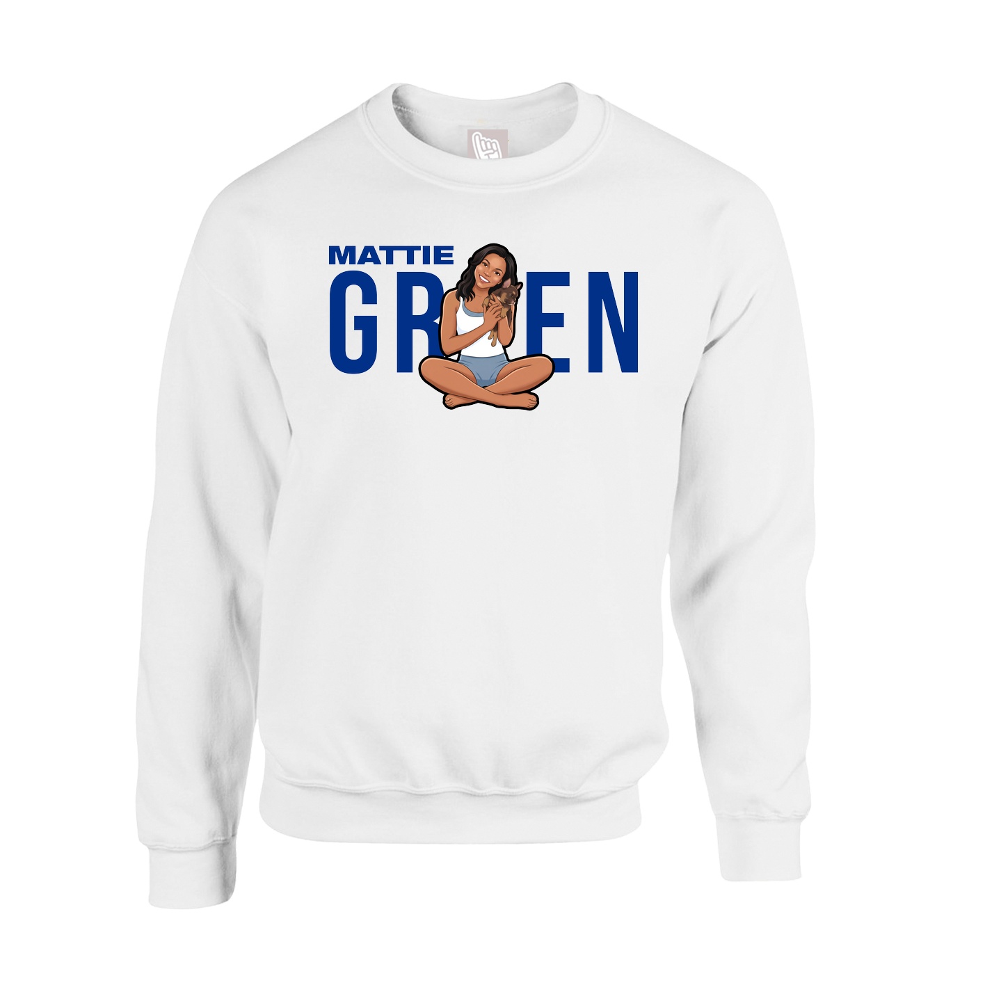 Fleece Crew — Player Name in White