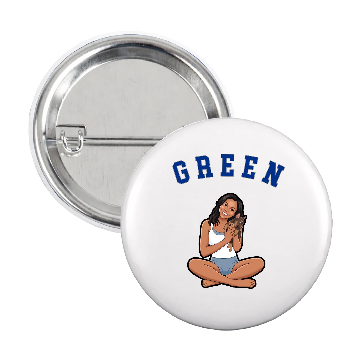 Game Day Button — Shirsey Arch in White
