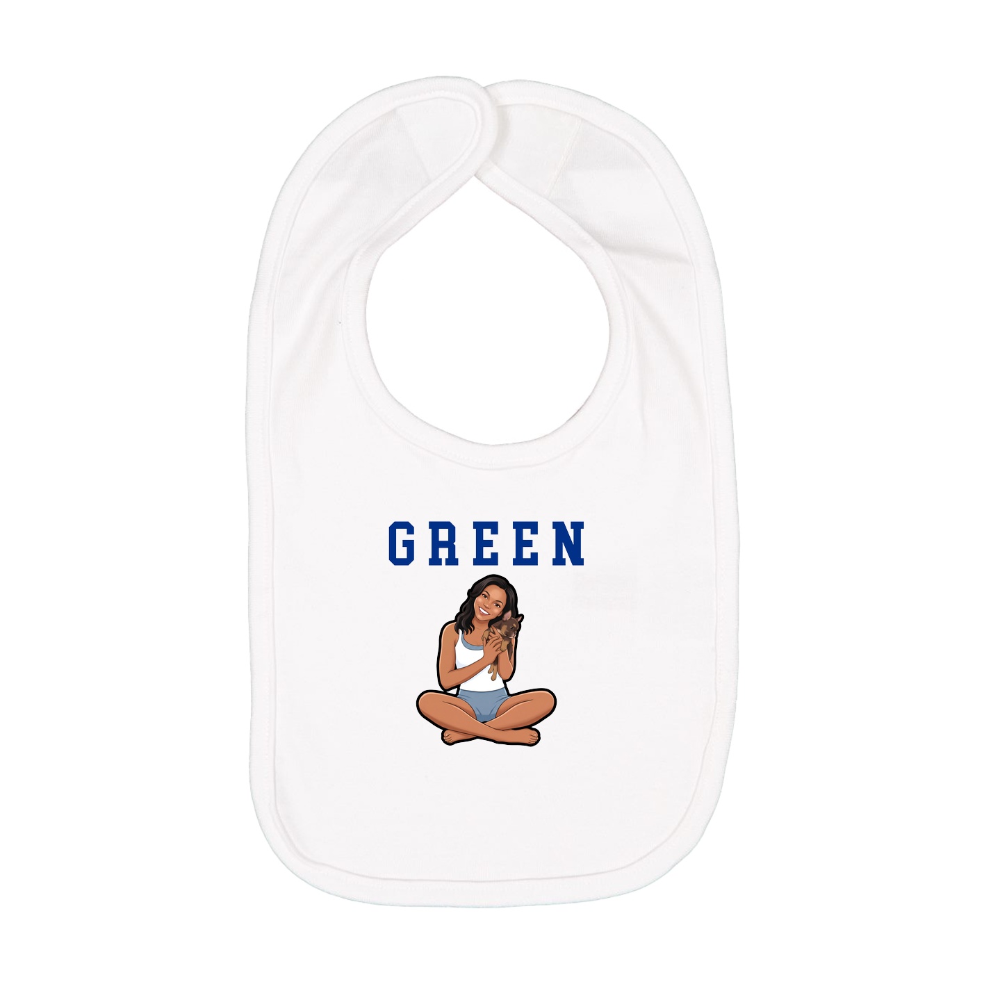 Infant Bib — Shirsey in White