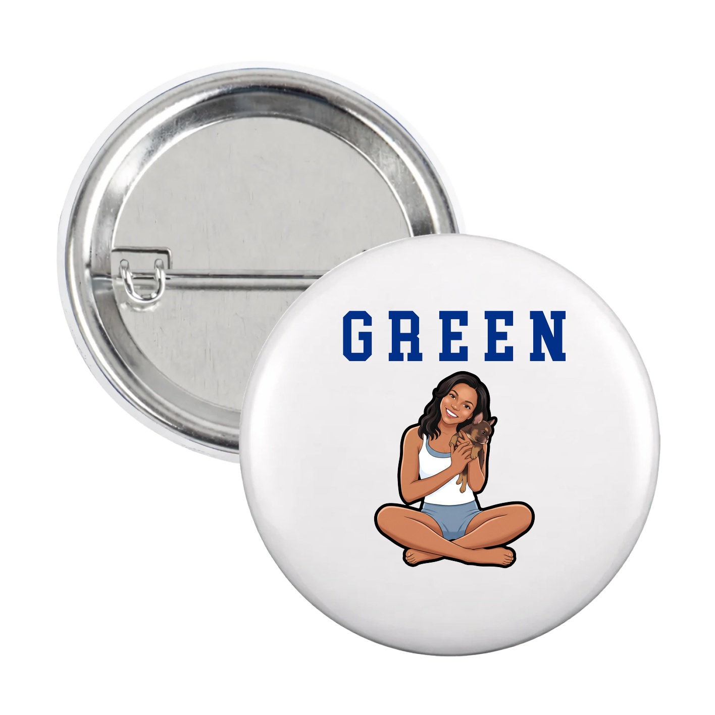 Game Day Button — Shirsey in White