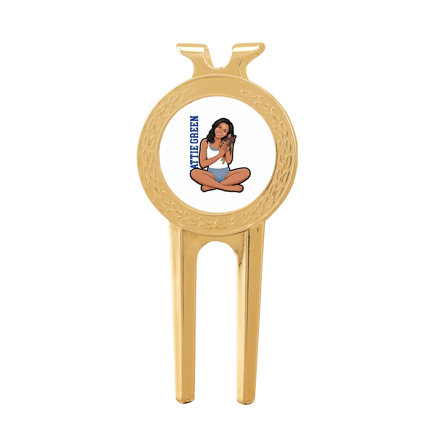 Divot Tool with Ball Marker — Name Vertical in Classic