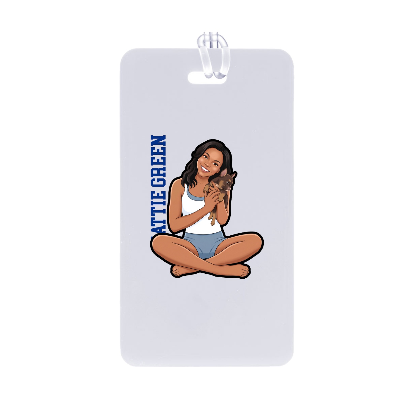 Bag Tag — Name Vertical in Classic