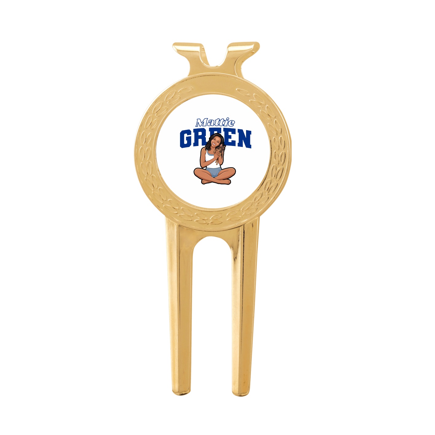 Divot Tool with Ball Marker — Name Arch in Classic