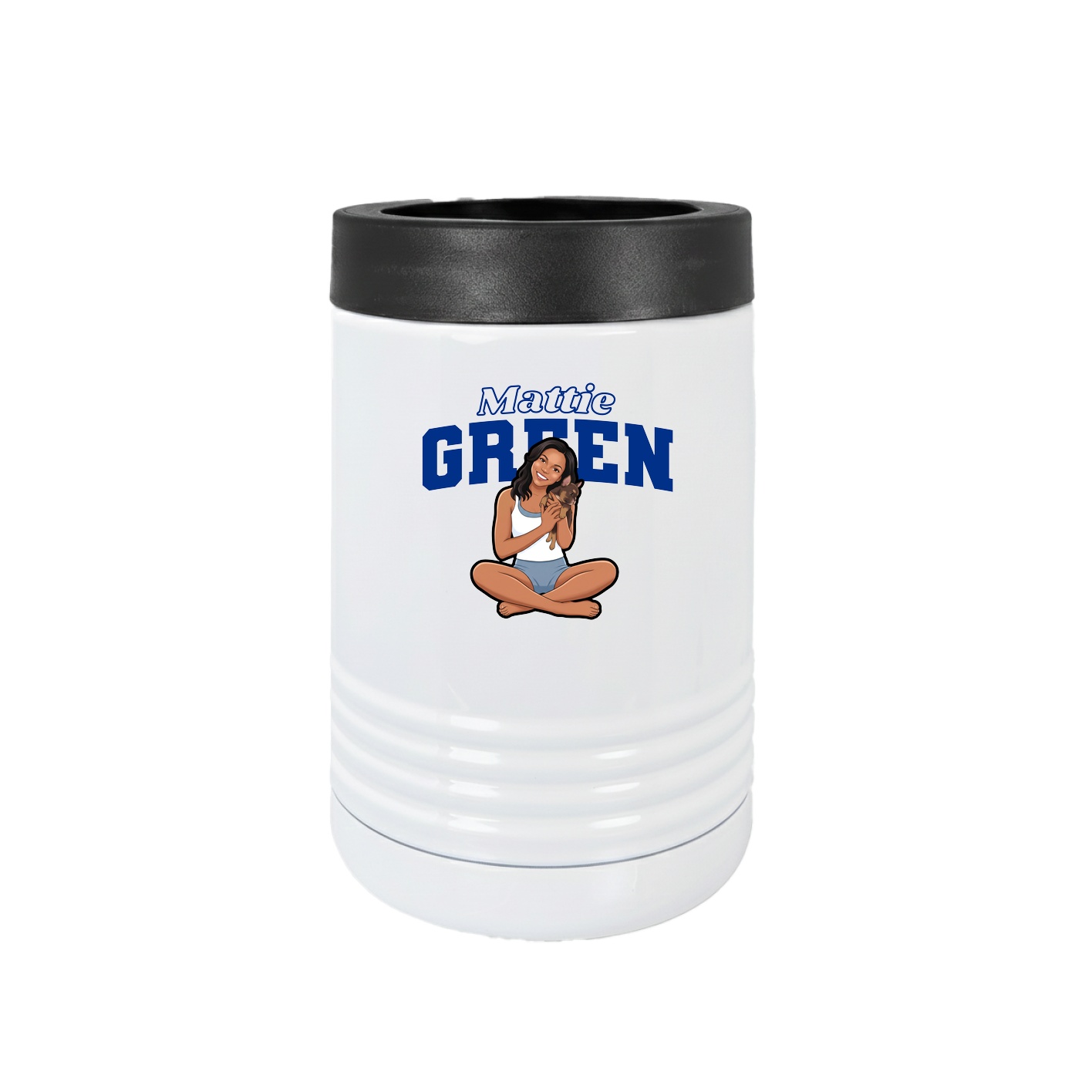 Beverage Holder — Name Arch in White