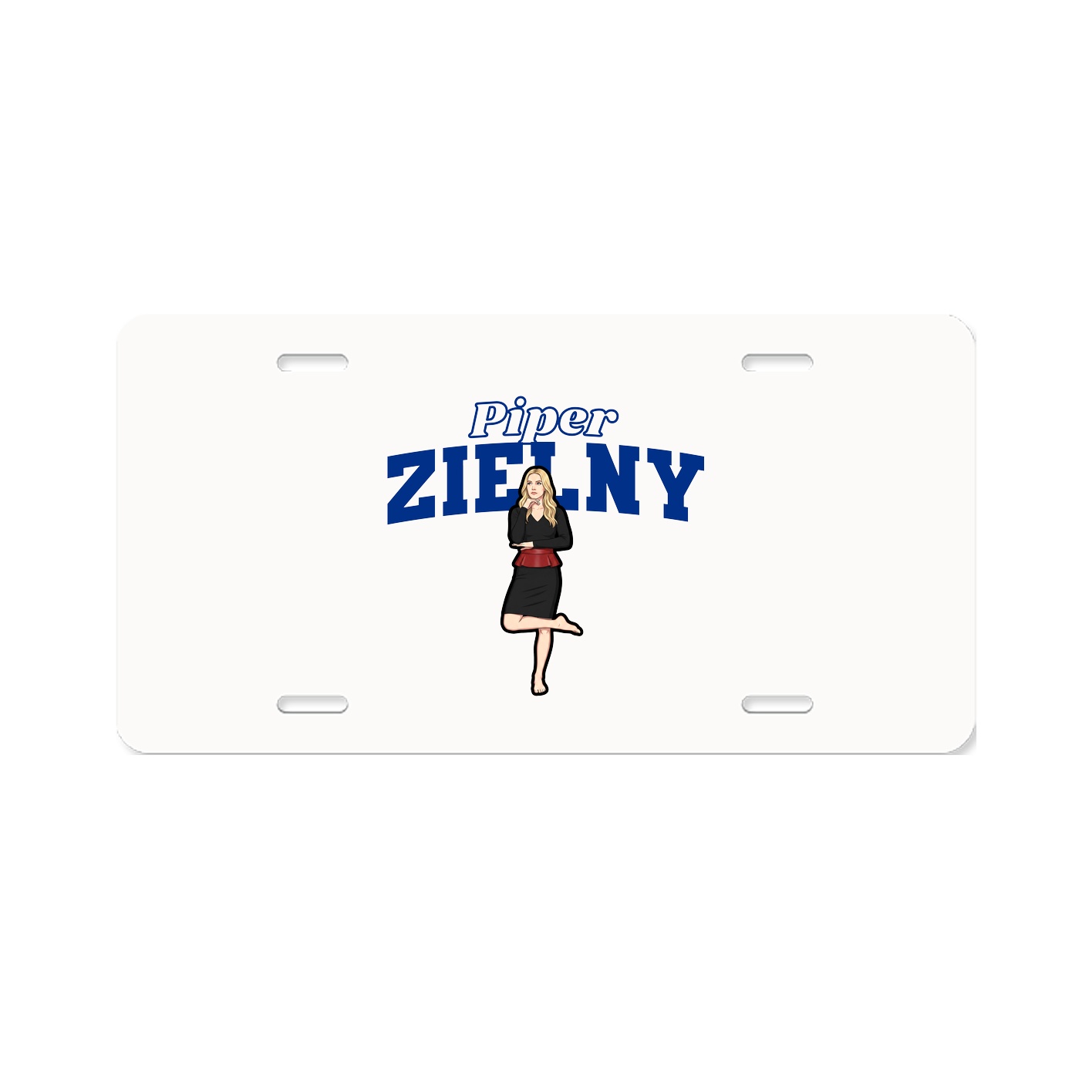 License Plate — Name Arch in Classic