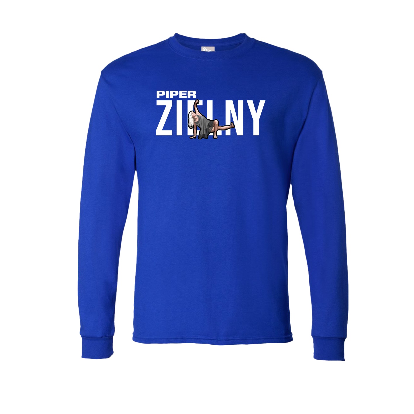 Long Sleeve Tee — Player Name in Royal