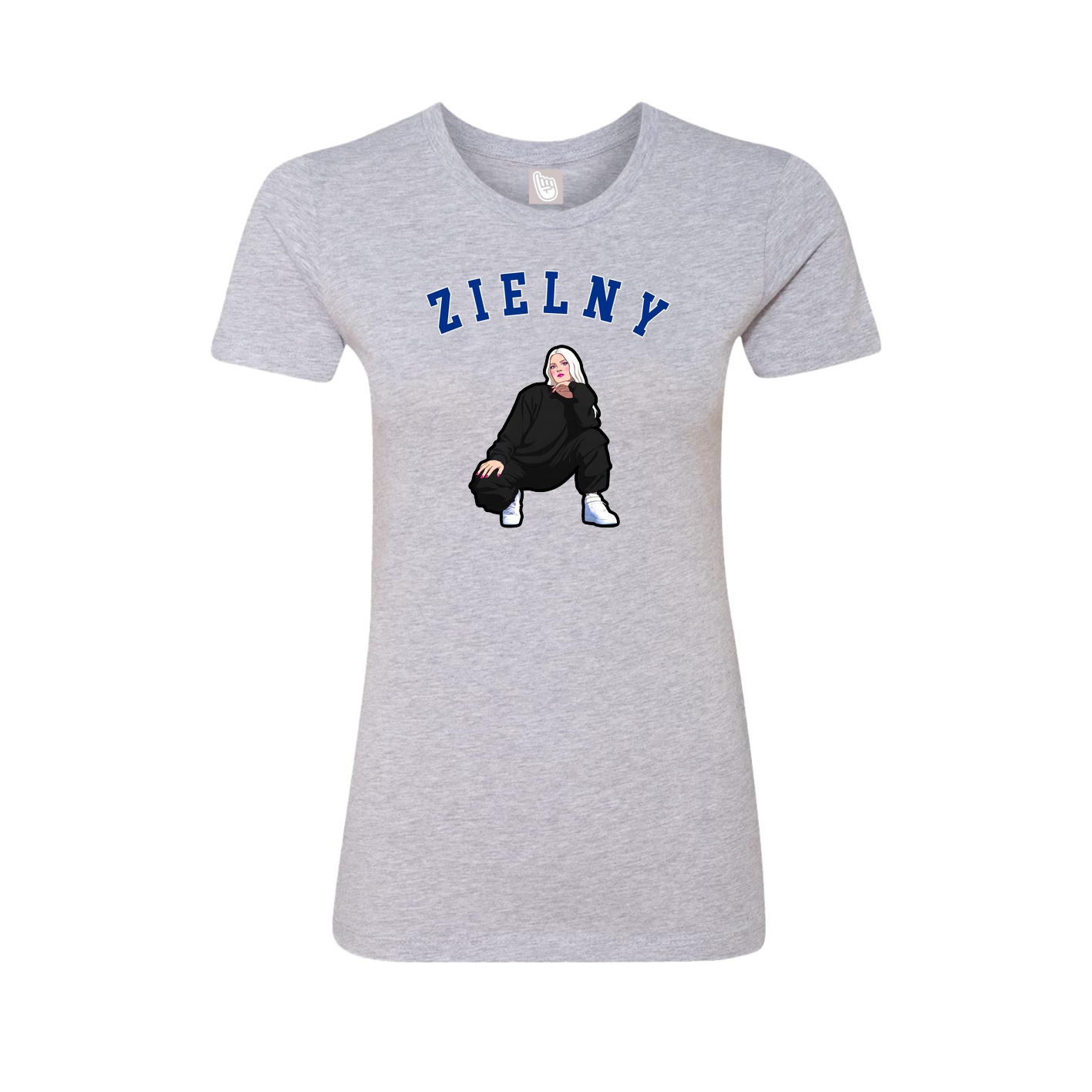 Fitted Women's Tee — Shirsey Arch in Grey