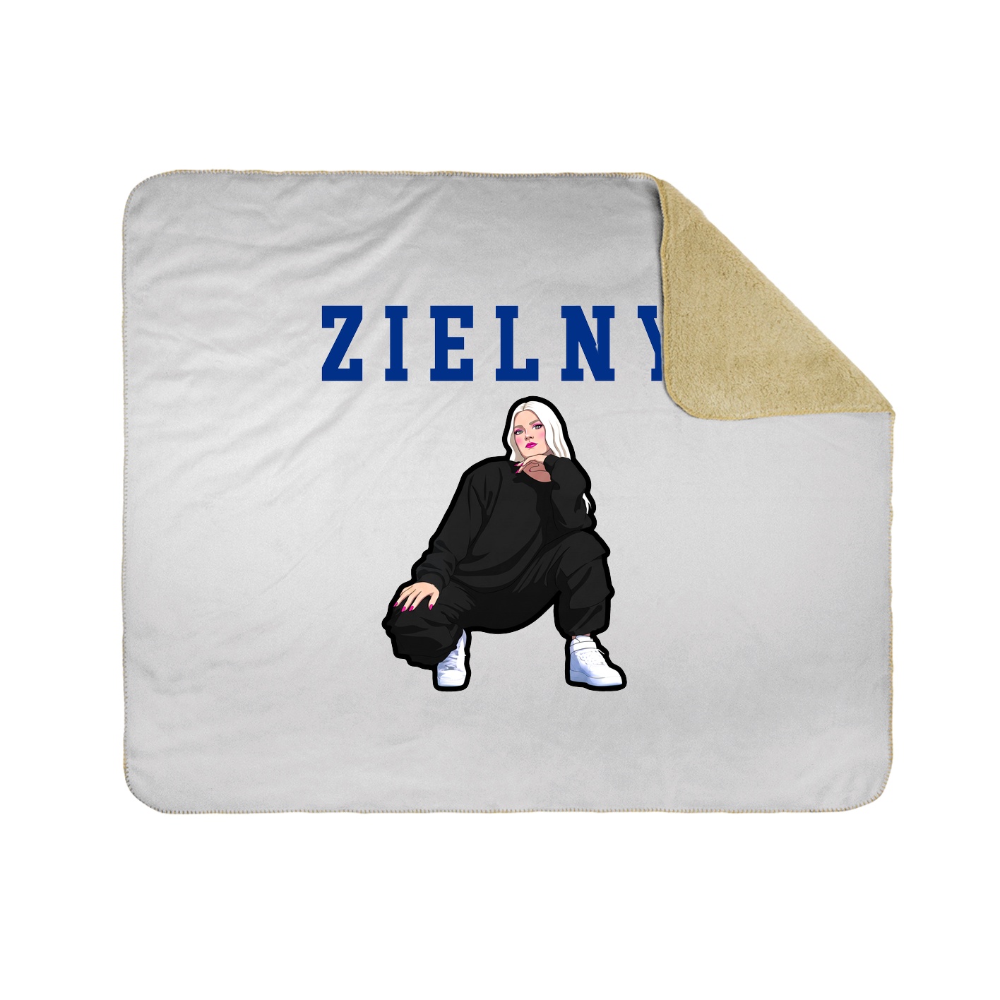 Throw Blanket — Shirsey in White