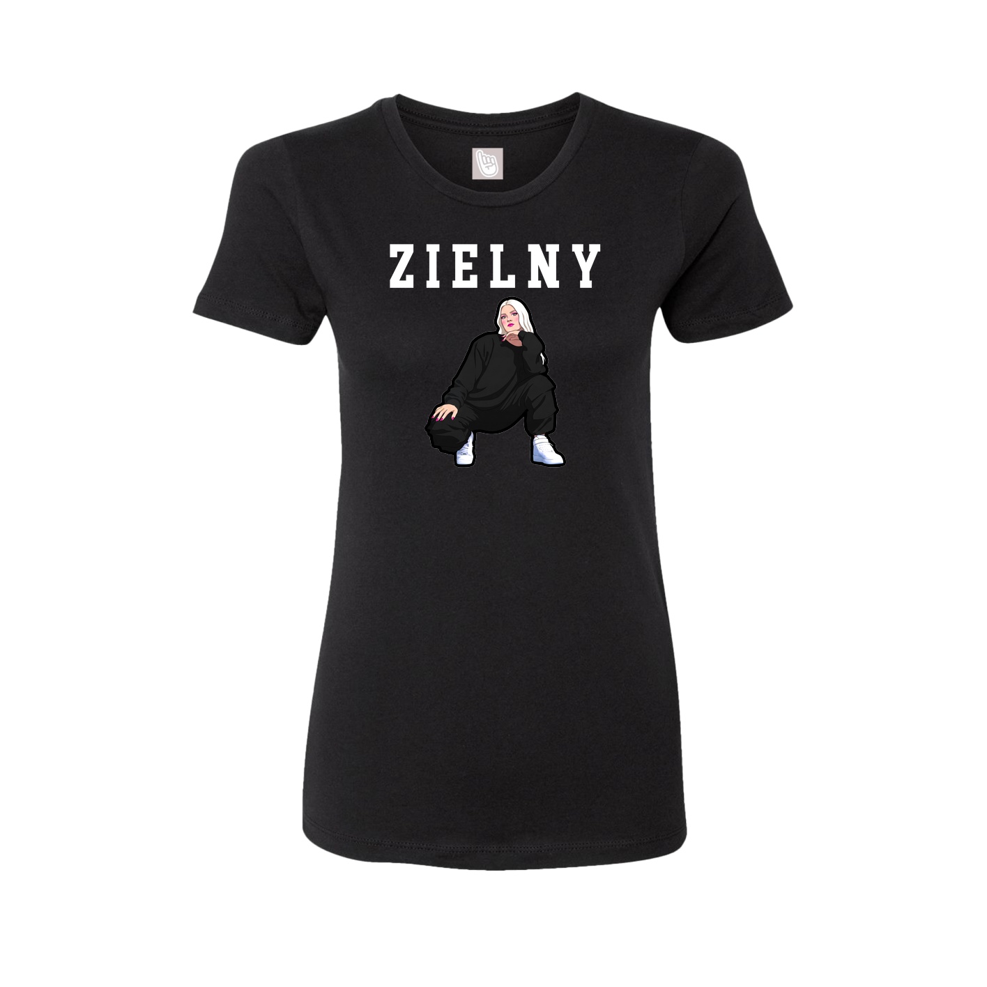 Fitted Women's Tee — Shirsey in Black