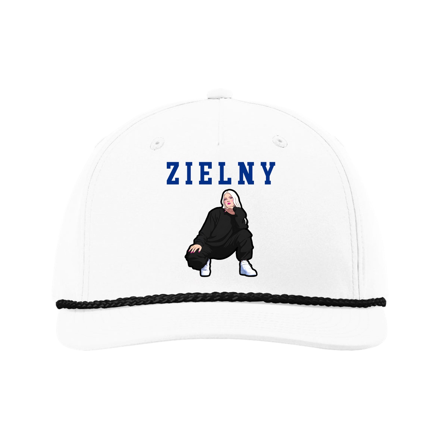 Five-Panel Classic Rope Cap — Shirsey in White