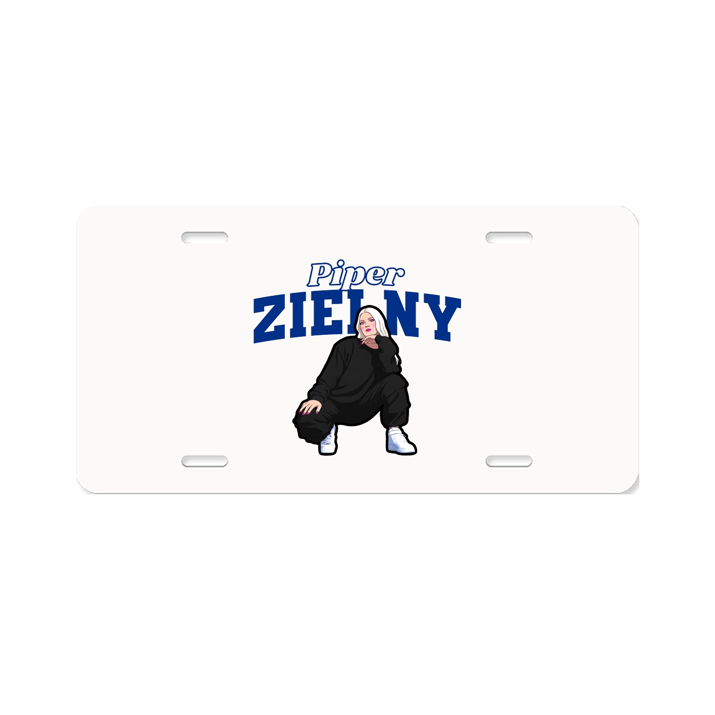 License Plate — Name Arch in Classic